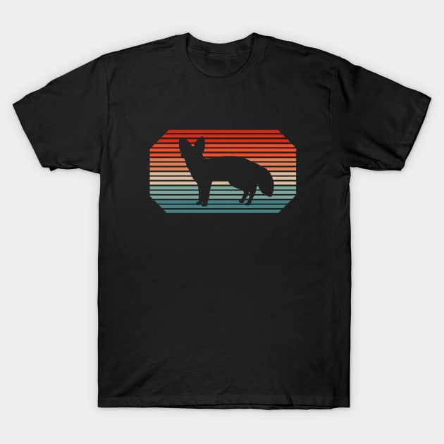 Vintage Jackal Retro Design Africa Steppe Fan T-Shirt by FindYourFavouriteDesign